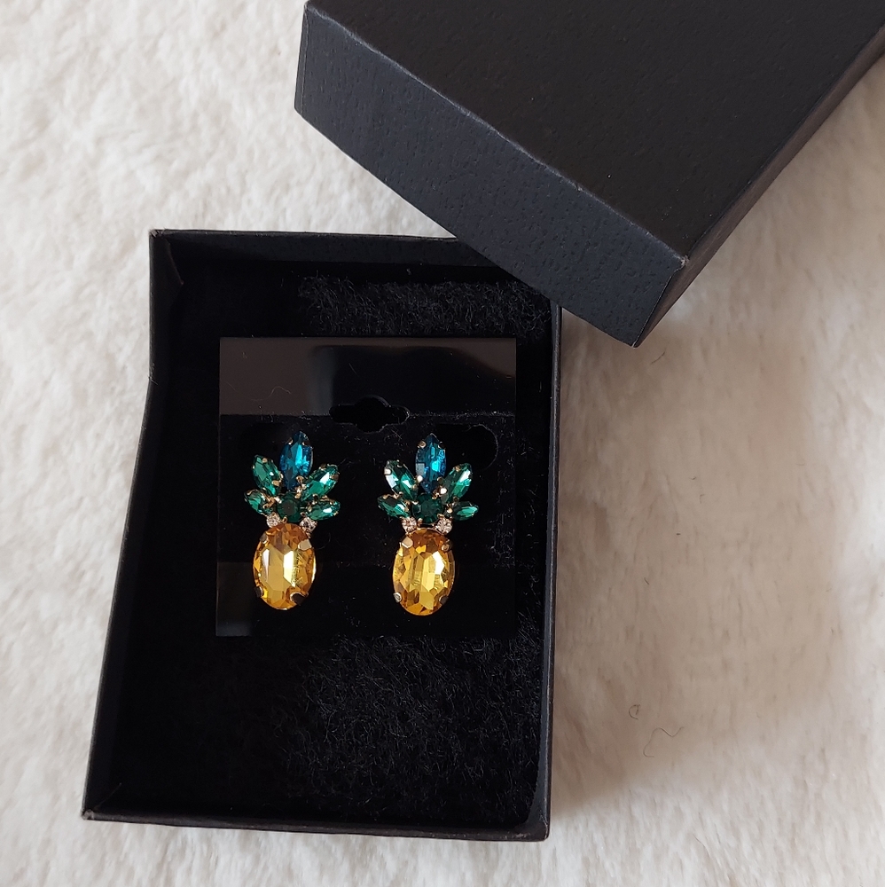 Holylove Women's Vibrant Color Pineapple Earrings Jewelry
